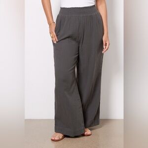 Faherty NWT Dream Cotton Gauze Wide Leg Pant - 100% organic cotton - Medium